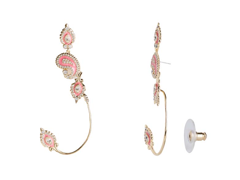 Marque Paisley Ear Cuff - Pink