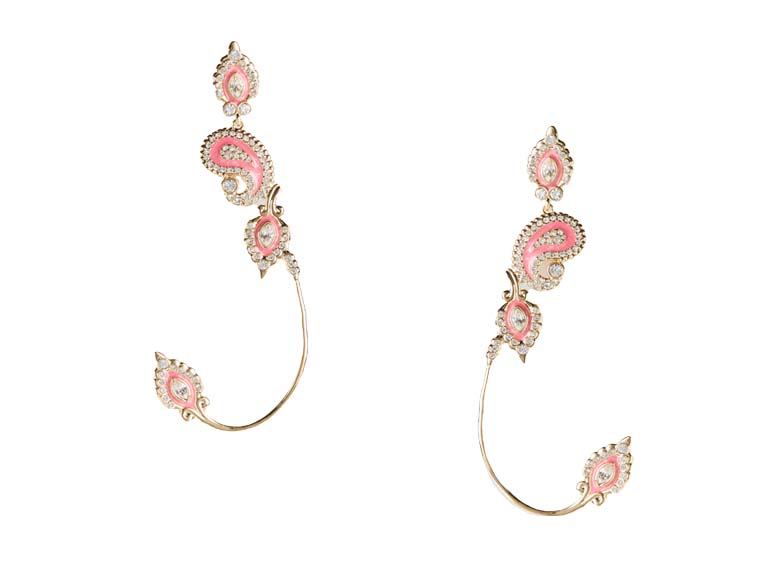 Marque Paisley Ear Cuff - Pink